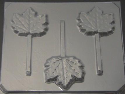 517 Maple Leaf Chocolate or Hard Candy Lollipop Mold